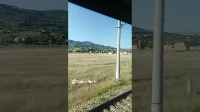 Кисловодск, подъезжаем, горы, Эльбрус