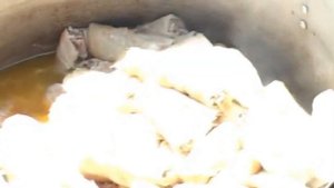 Основные блюда  табасаранской сельской свадьбы..