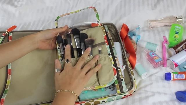 What's in my travel beauty bag? 여행파우치 공개 | makeupbydamee смотреть онлайн