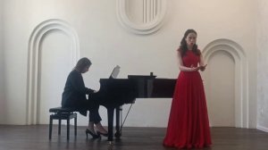 Костенко Ирина (меццо-сопрано). Партия фортепиано - Ксения Попова.