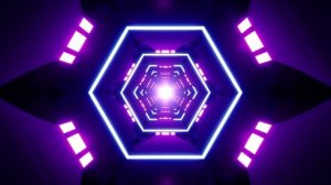 VJ Loop 4K Flashing Neon Lights Tunnel