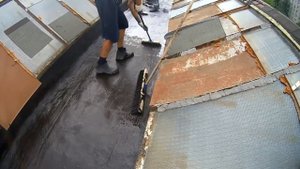 Ремонт плоской крыши|Напыляемая кровля|Полимерная кровельная мастика | Polymer roofing | roof water