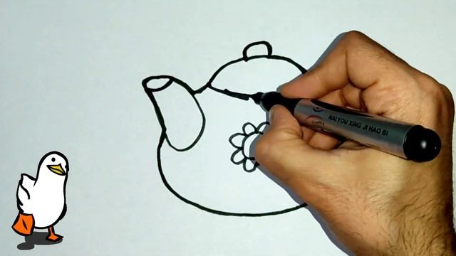 Bolalar uchun Choynak rasm chizish/Drawing flower Kettle for children/Рисование Чайник для детей смотреть онлайн