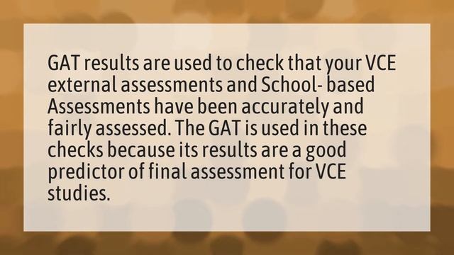 What is the purpose of the GAT?