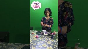 Create with Aida, how to make a play doh in few minutes at home free of cost