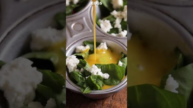 Feta Spinach and Red Pepper Egg Bites Recipe | Healthy Egg Breakfast Recipe | Baked eggs смотреть онлайн