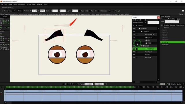 How to Create Eyes and Rig | for Beginners | in Moho Pro | By Using Trick One | 2021 Speed Tutorial смотреть онлайн