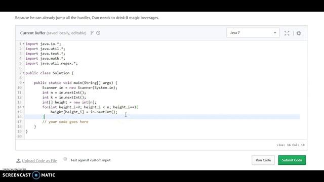 The Hurdle Race Hackerrank Algorithm Solution