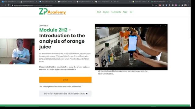 Analysis of orange juice using electrochemistry смотреть онлайн