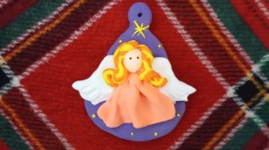 Рождественский Ангел из воздушного пластилина