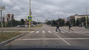 Разворот на рег. Перекрёстке ул.Пр. Строителей-ул. Калашникова г.Улан-Удэ