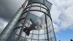 Взлёт. Аэротруба Ярославль. Первый полёт.