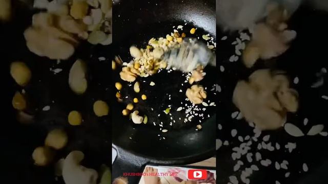 Weight loss Snacks with Green Moong Daal,Green and White Pumpkin Seeds, WhiteTill and Dry Fruits