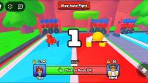 Играем. Роблокс. Игры. Играем в Roblox Push Up Battles.
