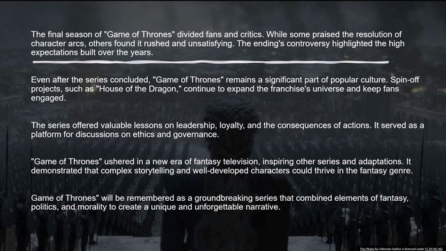 Game of Thrones/Learn English via text comprehension Q&A (ielts, esl, yds)
