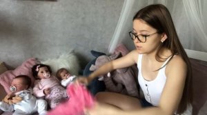 VLOG WITH REBORN BABY DOLL!!! Заказала одежды малышам