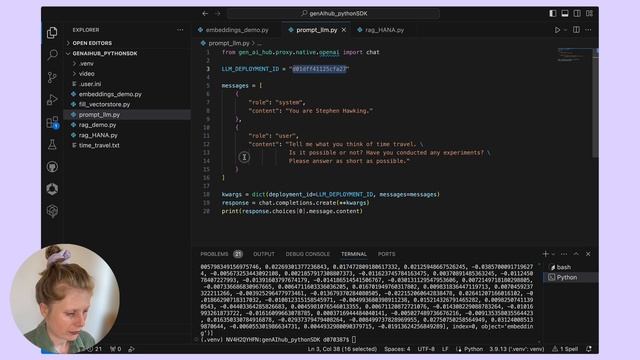 SAP Tech Bytes: RAG with generative AI hub and HANA - Python SDK