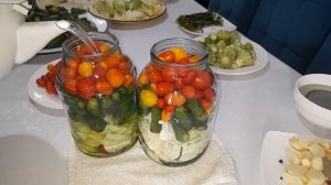 ОВОЩИ В ТОМАТНОМ СОКЕ НА ЗИМУ.