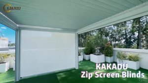 Kakadu Aluminum Zip track blinds Outdoor privacy screens Patio Blinds# Stylishoutdoorwindowcovering