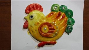 Поделки из соленого теста своими руками. "Петушок".