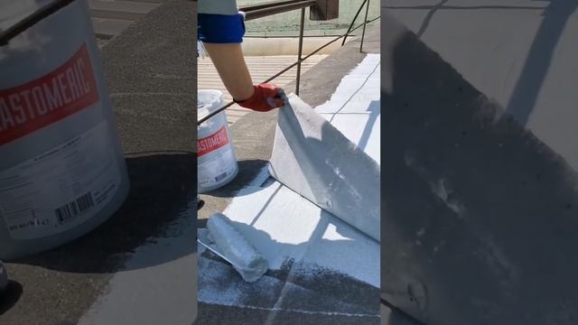 Ремонт и гидроизоляция рулонной кровли. Мастика Elastomeric 710