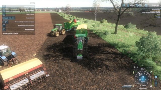 Посевная пшеницы продолжается/МТЗ 892/ Rapid 400C/John Deere7R