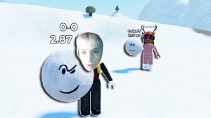 У Меня Маленький Снежок Мне Нужно Делать Его Большим в Roblox Вместе с Марал!