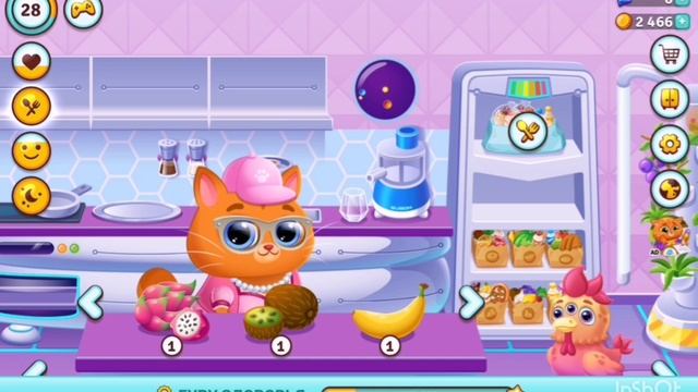 котик бубу пробует новую еду. из игры бубу 2 смотреть онлайн