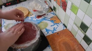 Сборка торта с конфитюром