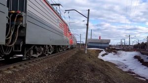 "С перегоняемым РА2!" Электровоз ВЛ10У-192 с перегоняемым рельсовым автобусом РА2-017