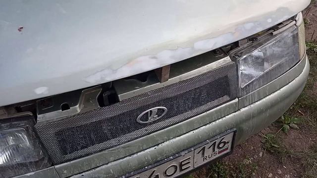 взаимоотношения мухобойки и капота ваз 2110. Часть 2 смотреть онлайн