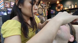 💈THAI LADY BARBER Meily Likes it EXTRA SMOOTH in Pattaya Thailand 🇹🇭