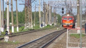 Электропоезд ЭР2Р-7080(Сандарово-Кубинка 2) станция Кресты 7.06.2018