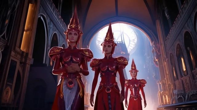 Ruby Guardians： Chronicles of Celestial Relics ｜ AI-Generated Scene Video 243