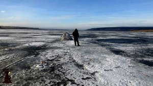 Зимняя рыбалка на Водохранилище красивые кадры