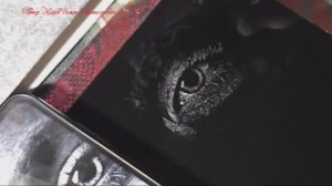 Гравируем портрет девушки,бормашиной на стекле..