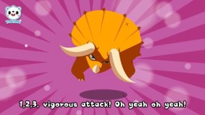 Triceratops Song | Dinosaur Song | Children's Song | Dinosaur Cartoon | TOMTOMI Songs for Kids