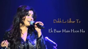 Kiska Hai Ye Tumko Intezar Main Hoon Na | Sonu Nigam | Shreya Ghoshal | Lyrics Song/