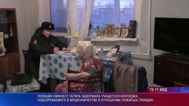 Полиция Нижнего Тагила задержала студента, помогавшего мошенникам грабить пенсионеров