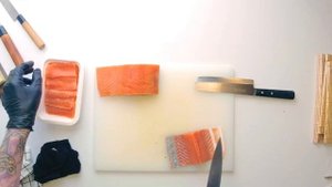 Digital food. Разделка лосося для суши (из курса сушиста)