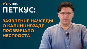 Петкус: заявление Науседы о Калининграде прозвучало неспроста