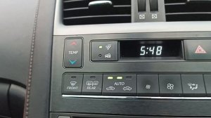 Настройка часов на Lexus HS250