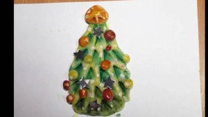 Новогодние поделки из соленого теста своими руками. Елочка.
