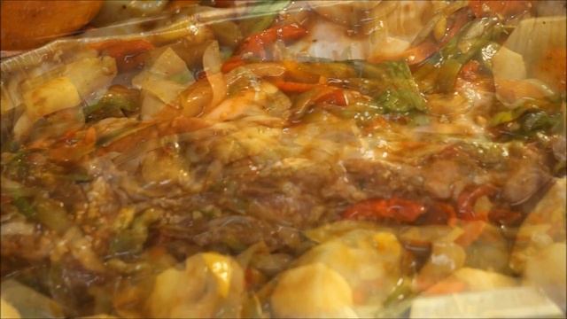 FALL OFF THE BONE BEEF -PORK BARBECUE RIB'S W VEGETABLE AND PINEAPPLE RECIPE OVEN BAKED 2017