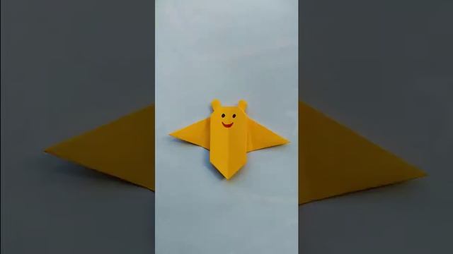 Оригами летучая мышь // Origami bat  #Shorts