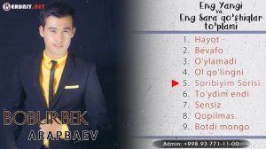 Boburbek Arapbaev - Eng sara qoshiqlar to'plami