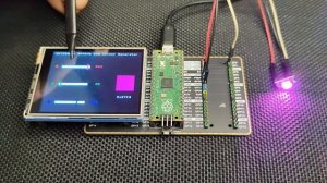 RP2040 Raspberry PI PICO - XPT2040 + 2.8 inch Waveshare ST7789 TFT Display RGB Colour Mixer