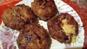 Котлеты с сыром внутри👌👅🫦#котлеты