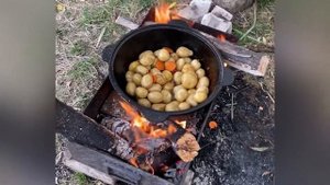 Самый вкусный казан-кебаб на костре