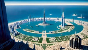 Фантазии Нейросети на тему Атлантида